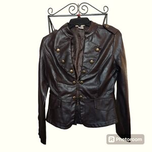 Moon Collection Live in California Brown Jacket. Brass Button Accents. Sz. Small